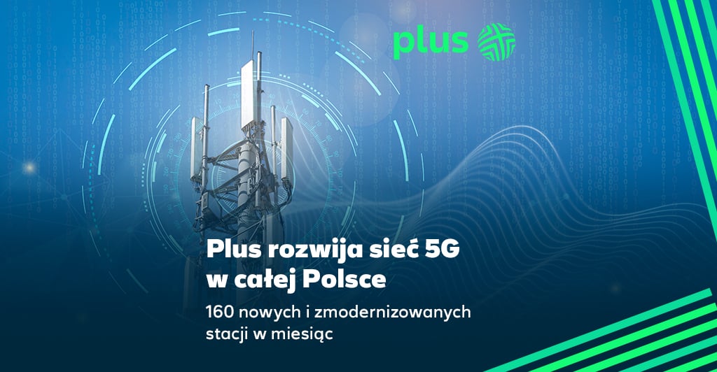 Plus stawia na mniejsze miejscowości. Polska mapa 5G szybko się zagęszcza
