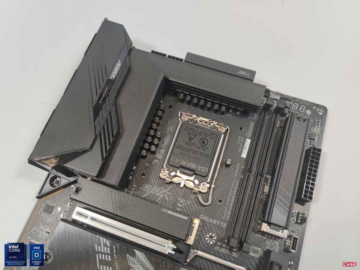 Test Z890 Aorus Elite Duo X. Płyta główna z dwoma slotami na pamięci RAM