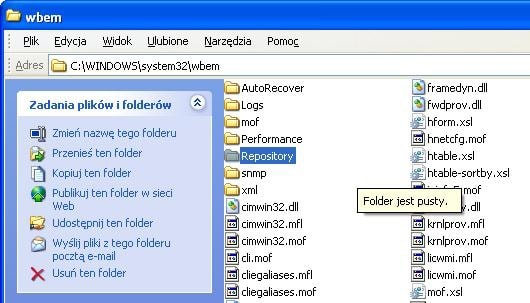 Bez błędnych ostrzeżeń Usunięcie tego folderu umożliwi systemowi Windows przywrócenie prawidłowej komunikacji z aplikacją antywirusową.