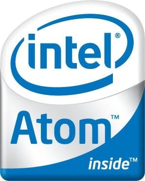 Logo procesora Intel Atom