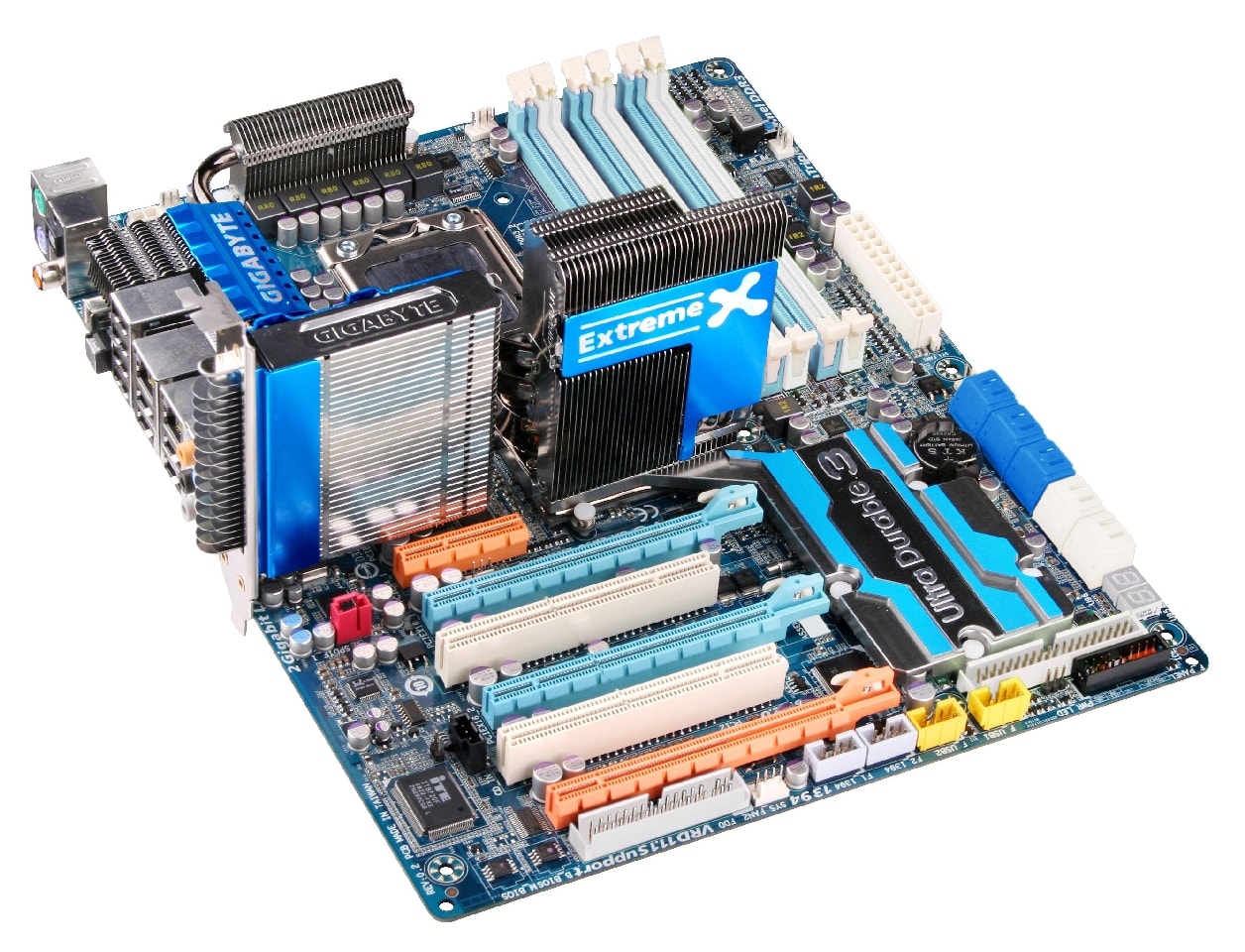 Gigabyte GA-EX58-Extreme. To obecnie najlepsza płyta główna z gniazdem LGA1366.