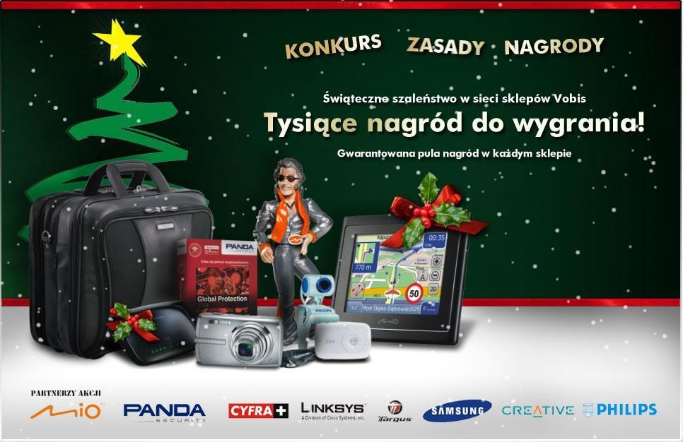 Nagrodami w konkursie są m.in. aparaty cyfrowe, nawigacje GPS, plecaki, torby oraz inne multimedia