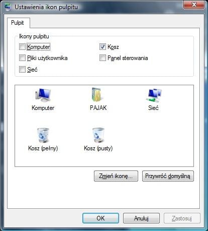 W Viście nie znajdziemy opcji umożliwiającej umieszczenie ikony IE na Pulpicie.