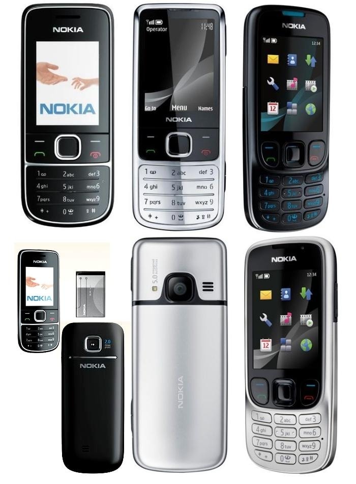 Wszystkie trzy modele opierają się na systemie autorskim Nokii z interfejsem Series 40 (od lewej: 2700, 6700, 6303 classic)