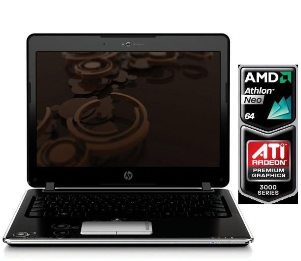 Na zdjęciu pierwszy ultracienki notebook HP Pavilion dv2, wyposażony w jednordzeniowy procesor Athlon Neo