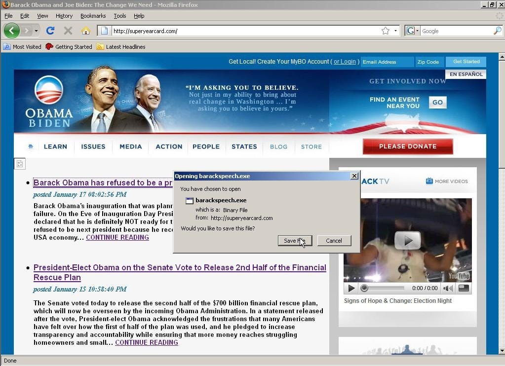 Fałszywa informacja - Barack Obama