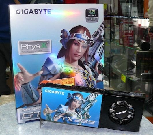 GeForce GTX 285 ma być najwydajniejszą jednoprocesorową kartą graficzną na rynku