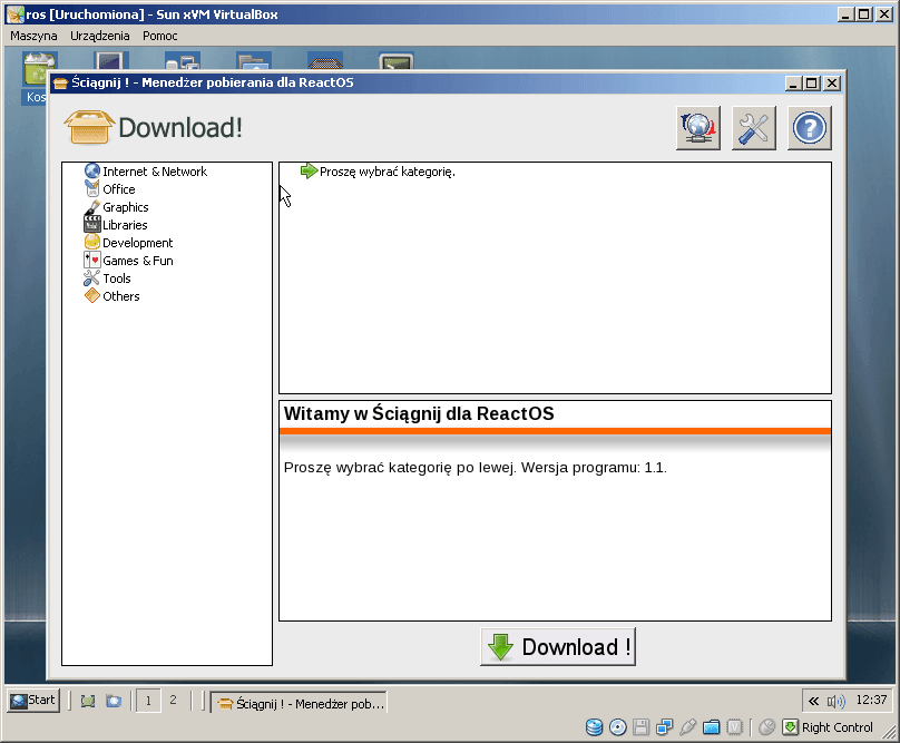 Wśród nominowanych znalazł się ReactOS - darmowy system, który ma zapewnić 100-procentową kompatybilność z aplikacjami dla Windows
