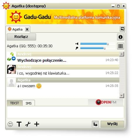 Użytkownicy GG mogą prowadzić wysokiej jakości rozmowy telefoniczne z GG na numery telefonów stacjonarnych i komórkowych oraz dzwonić za darmo między numerami GG