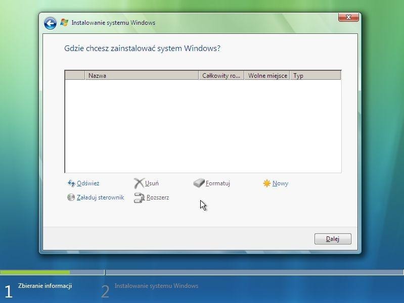 Gdy próbowaliśmy zainstalować system na byłej macierzy RAID, Vista przestała rozpoznawać jakiekolwiek dyski twarde.