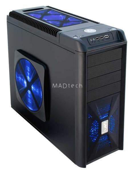 W obudowie możemy zainstalować komponenty w standardzie microATX, ATX i E-ATX