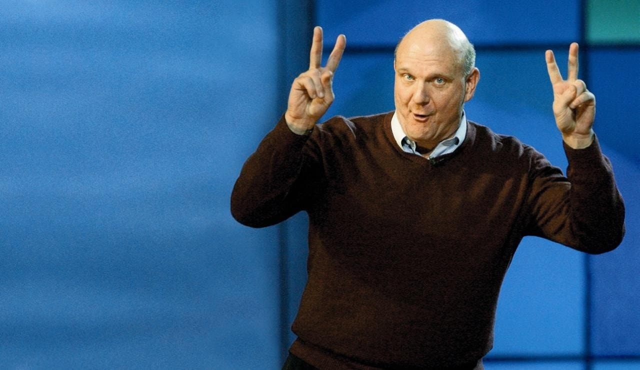 Steve Ballmer, prezes Microsoftu, wierzy w sukces Windows 7