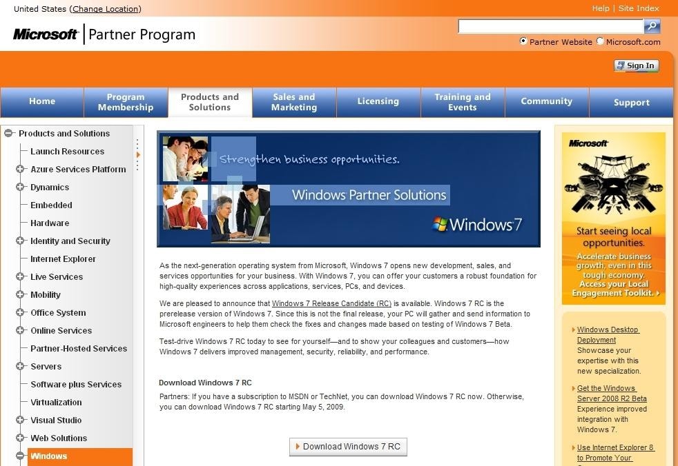 System operacyjny Windows 7 w wersji Release Candidate już coraz bliżej
