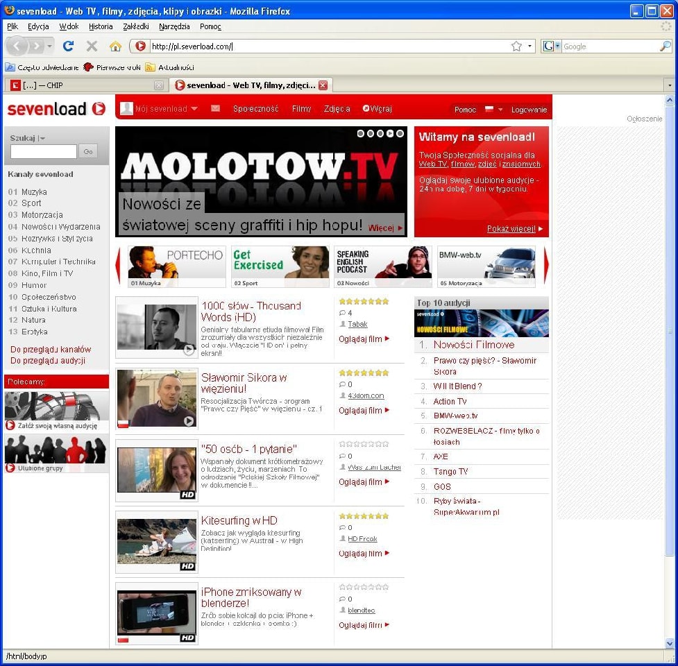 sevenload będzie udostępniać w Polsce filmy w jakości HD