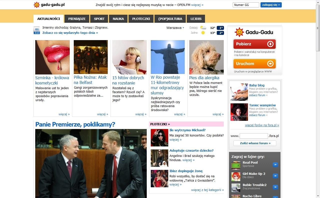 Gadu-Gadu.pl – nowy portal w polskim Internecie