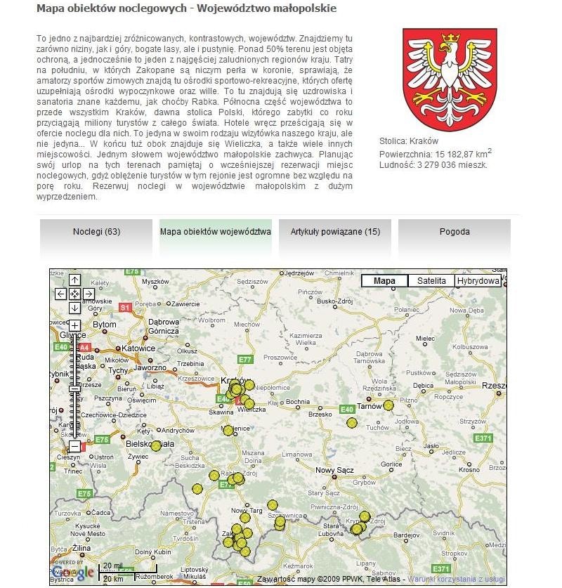 Za pomocą map w szybki i precyzyjny sposób możemy określić położenie interesującego nas ośrodka wypoczynkowego, hotelu czy kwater na noclegi