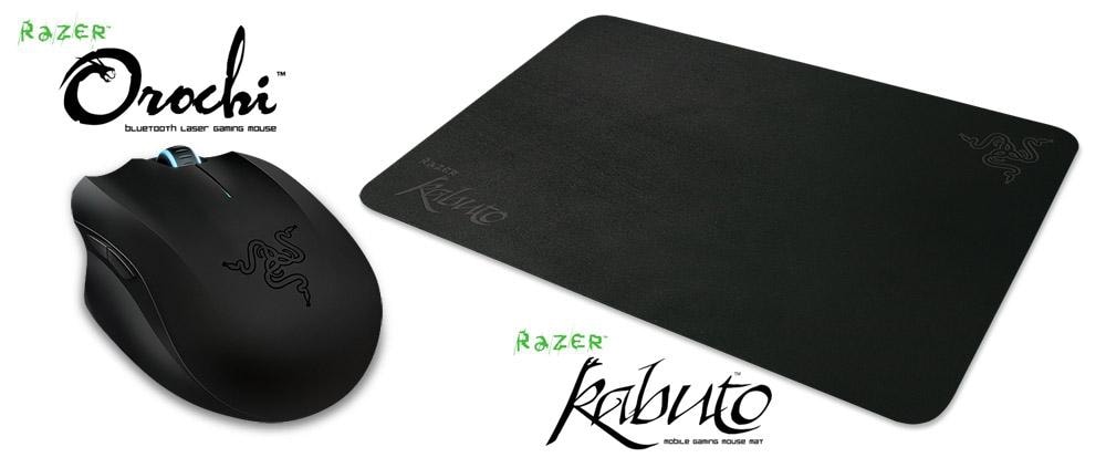 Mobilny duet od Razera – mysz Razer Orochi i podkładka Razer Kabuto.