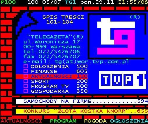 W Polsce teletekst czyta 4 miliony ludzi tygodniowo