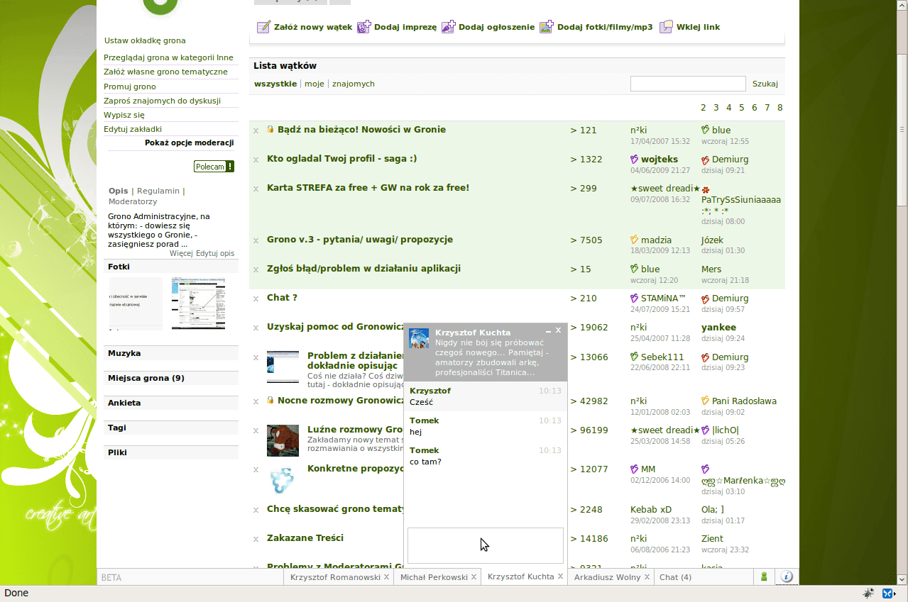 Komunikator dla wszystkich na Gronie