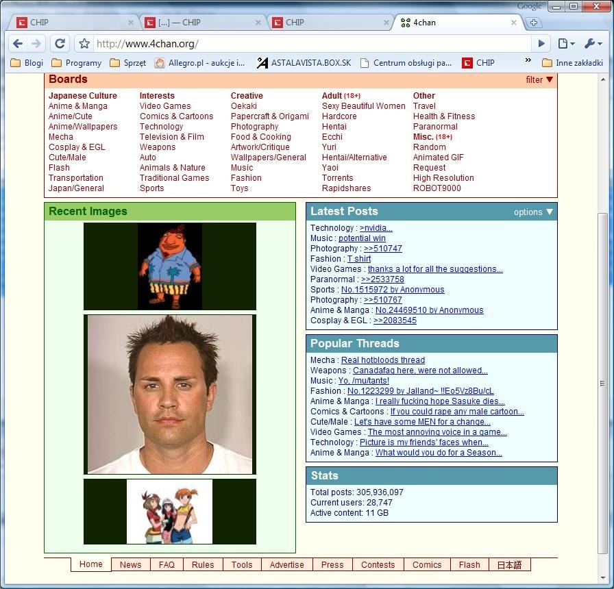 4chan - kwatera główna Anonimowych