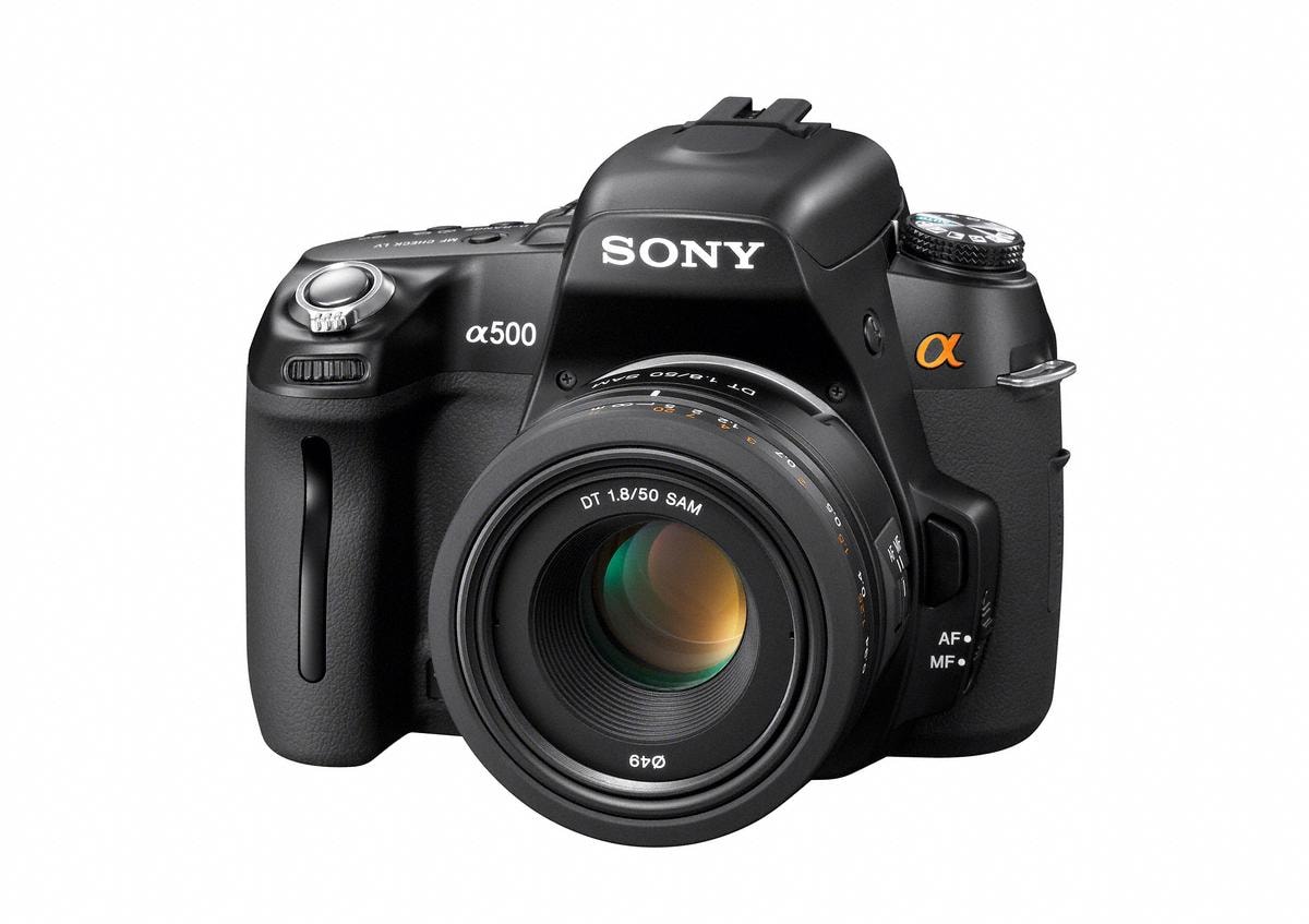 Łatwe w obsłudze lustrzanki Sony