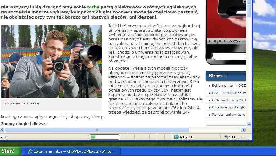 Gdy uruchomimy tylko kilka aplikacji, zwiększymy czytelność belek na Pasku zadań poprzez ich poszerzenie.