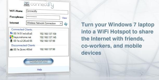Aplikacja, która pozwoli zamienić ci laptopa z Windows 7 w hot-spot WiFi