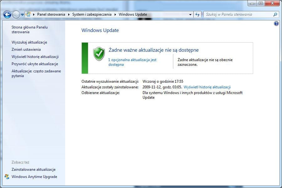 Windows Update powinien być jedynym źródłem aktualizacji Windows