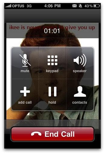 Zrickrollowany iPhone