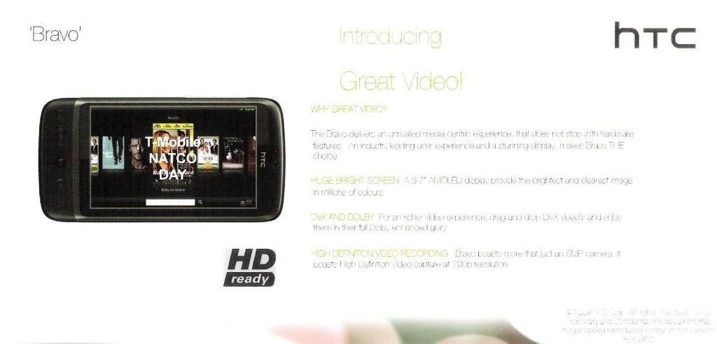 Flagowy produkt z nowej linii smartfonów HTC - Bravo