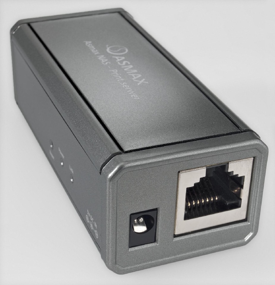 Asmax NAS Print serwer. Mały, tani a zarazem funkcjonalny serwerek NAS.