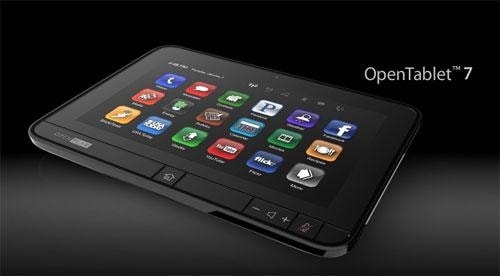 OpenTablet 7 mierzy 15 milimetrów grubości, zaś waży ledwie 520 gramów