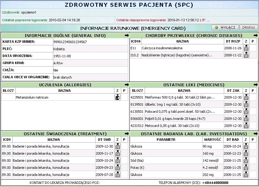 Zdrowotny serwis pacjenta w OSOZ