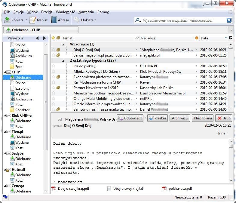 Mozilla Thunderbird 17.0
