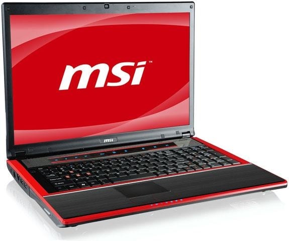 MSI GX640 waży około 2,7 kilograma