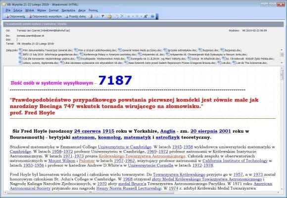 Obecna liczba subskrybentów ultraprawicowej wyroczni wynosi 7187. Ilu z nich otrzymuje