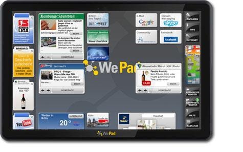 WePad mierzy 13 milimetrów grubości, zaś waży 800 gramów