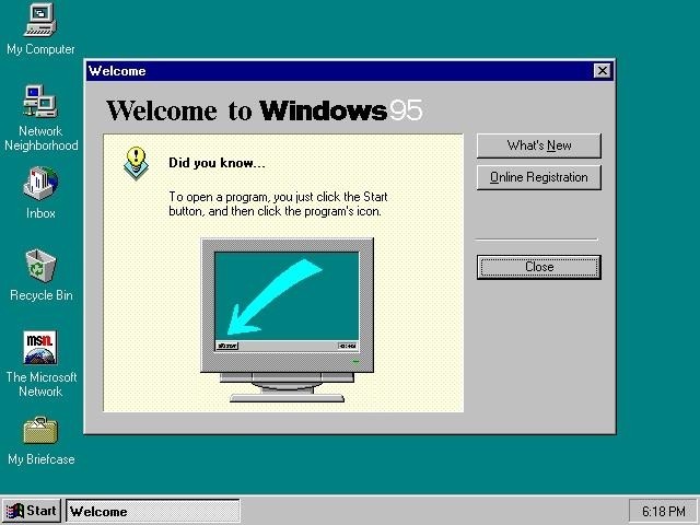 15-lecie systemu Windows 95