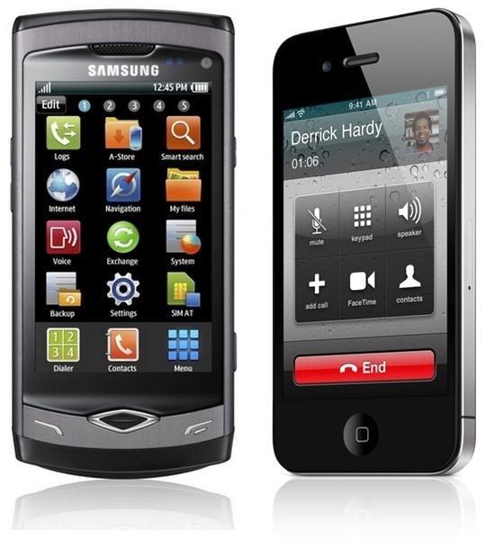 Samsung Wave vs. Apple iPhone 4 - który wyświetlacz lepszy?