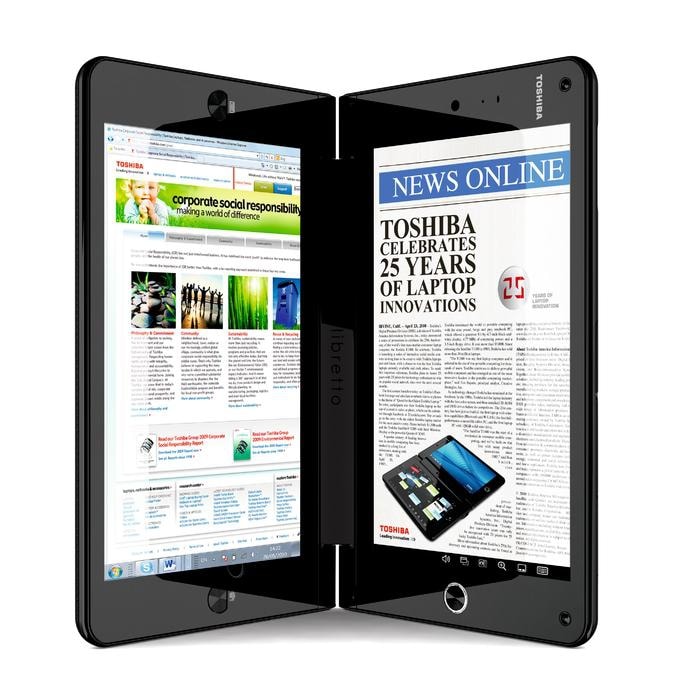 Dwa dotykowe ekrany, kieszonkowe rozmiary - Libretto W100 wygląda interesująco