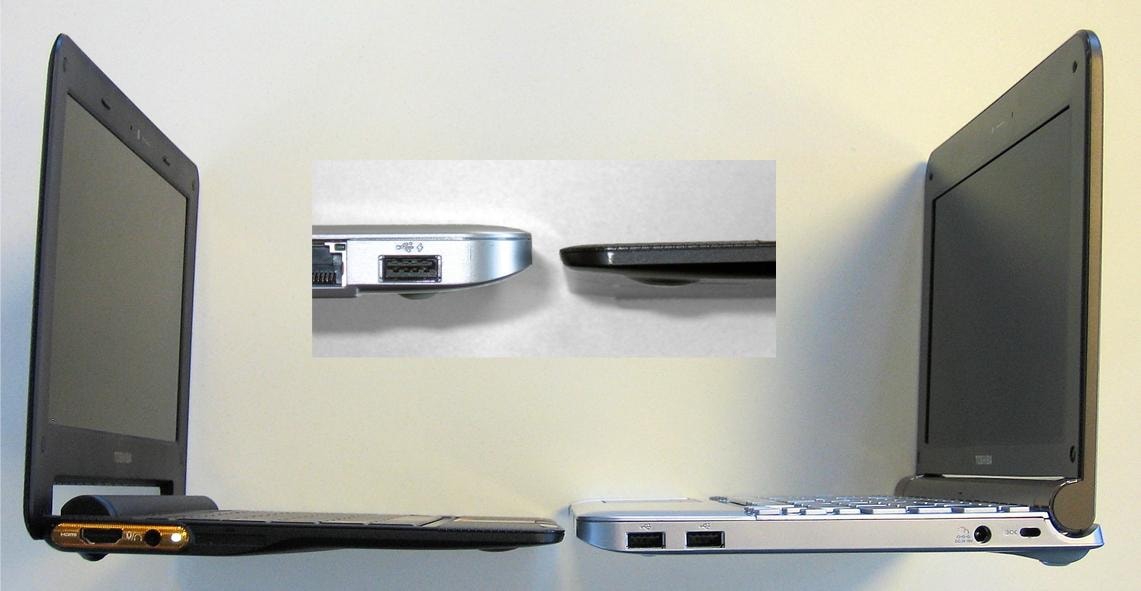 Toshiba AC100 vs. NB250 - różnica w porównaniu do zwykłego netbooka jest uderzająca!