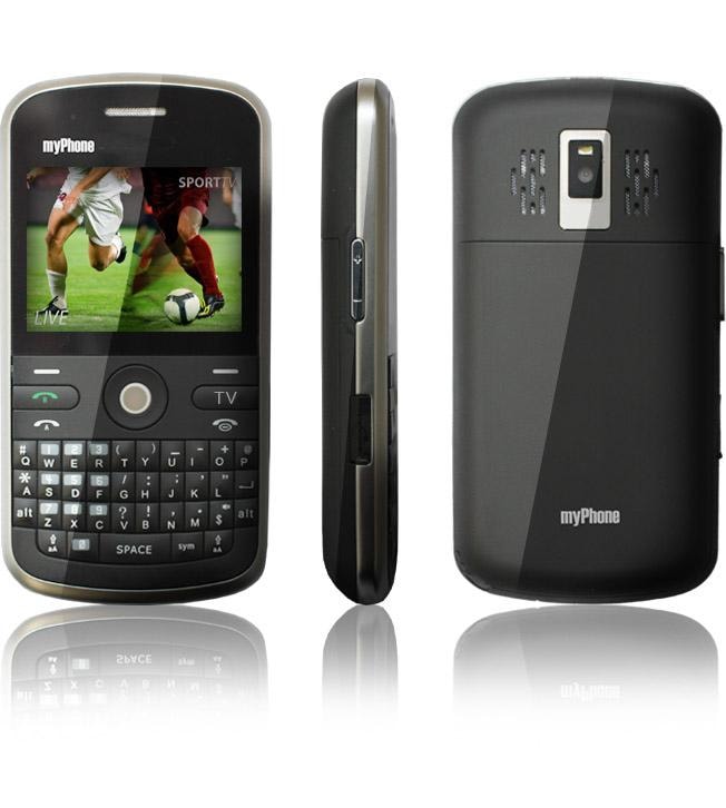 Telefon myPhone 9005TV BARRY – dwusimowe, tanie QWERTY z telewizją