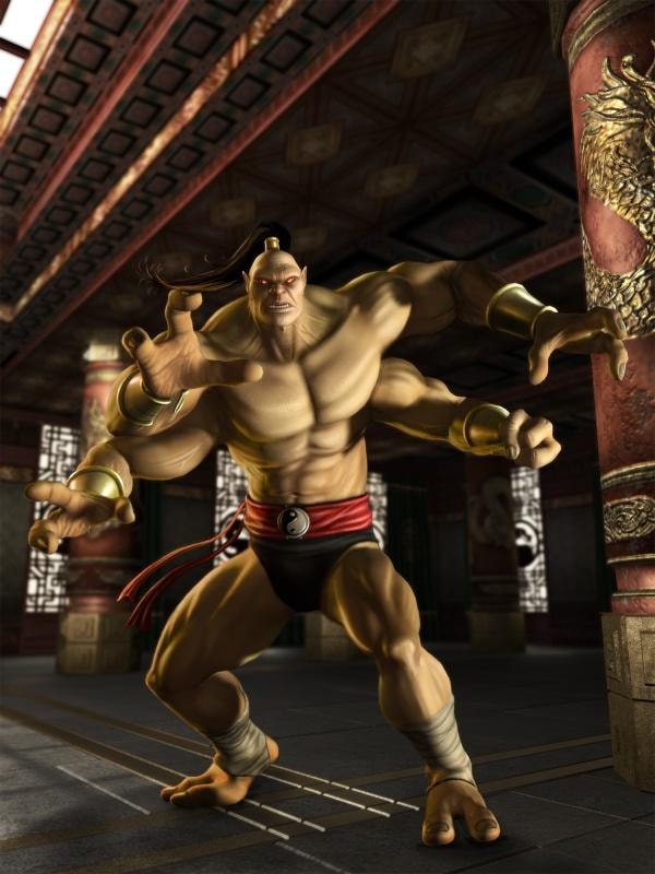 Nie, to nie Bob Budowniczy! To Goro, jeden z antybohaterów w serii Mortal Kombat