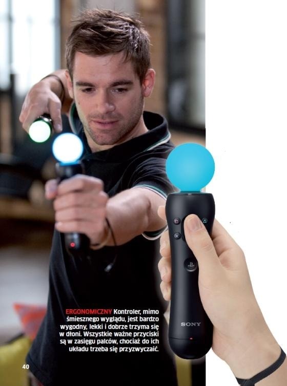 Mimo śmiesznego wyglądu kontroler jest bardzo ergonomiczny