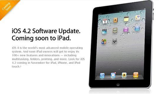 iOS 4.2 dla iPada jeszcze nie teraz