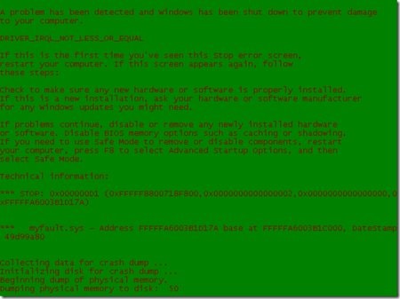 Masz dość Blue Screen of Death? Wypróbuj inne kolory…