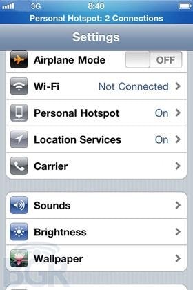 Wszystkie iPhone’y będą miały funkcję Hot-spota