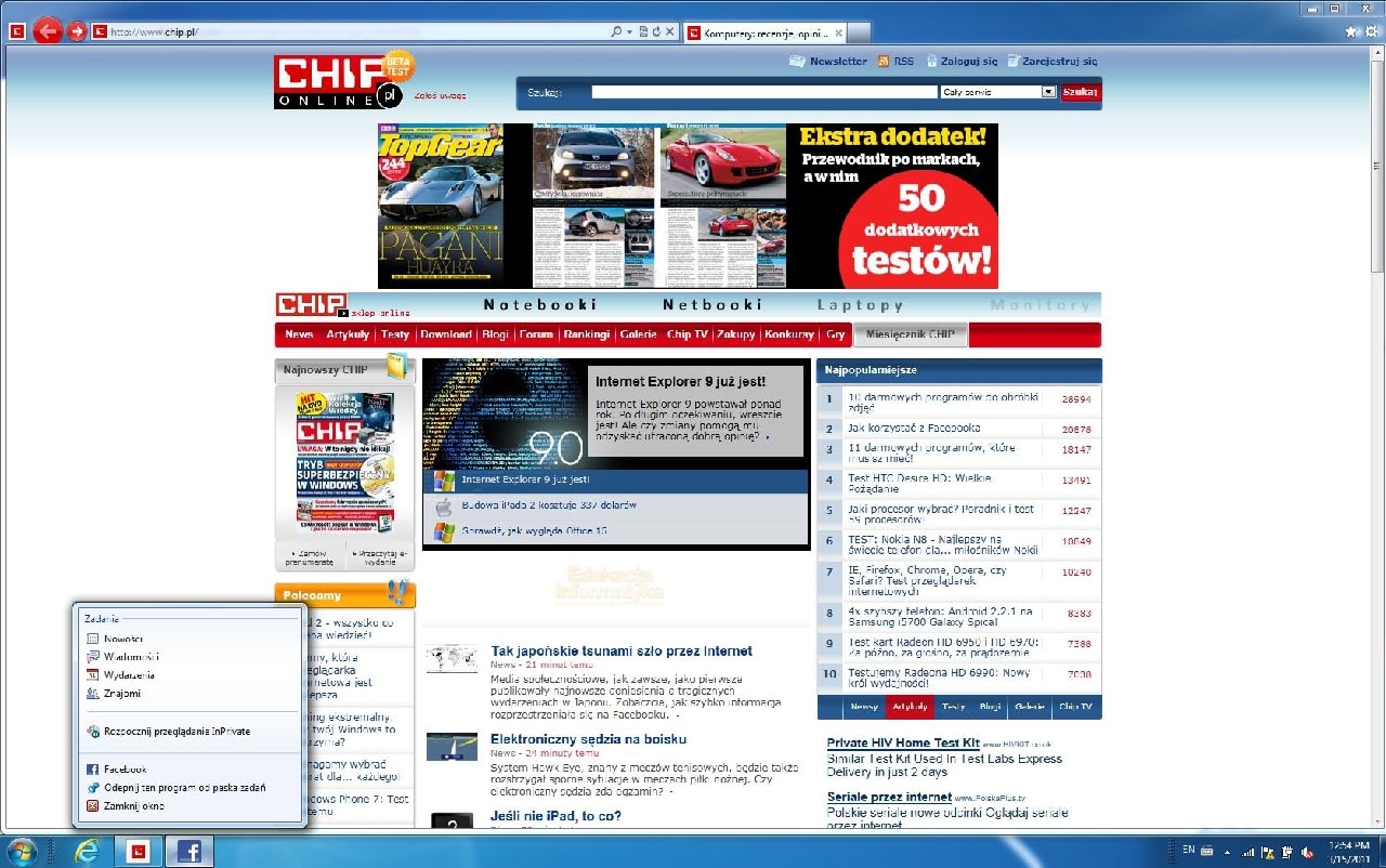 Internet Explorer 9 już jest!