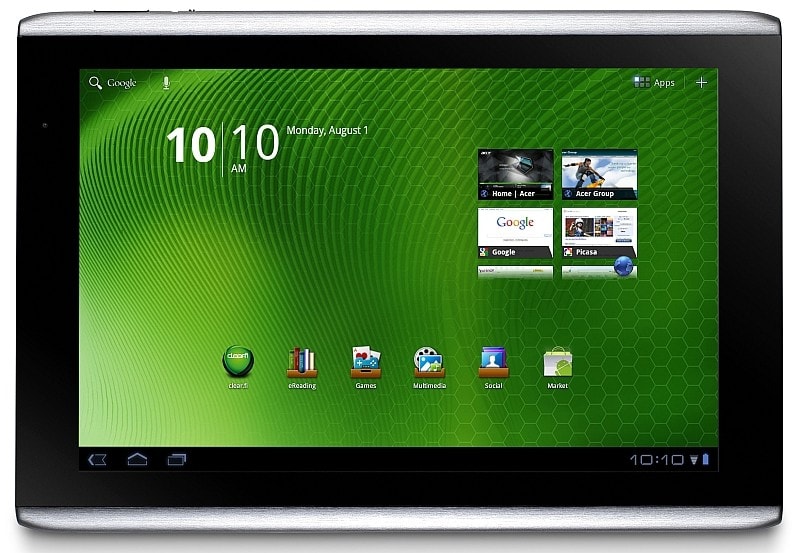 Iconia Tab A500 ma odtwarzać filmy z YouTube'a w HD przez 8 godzin