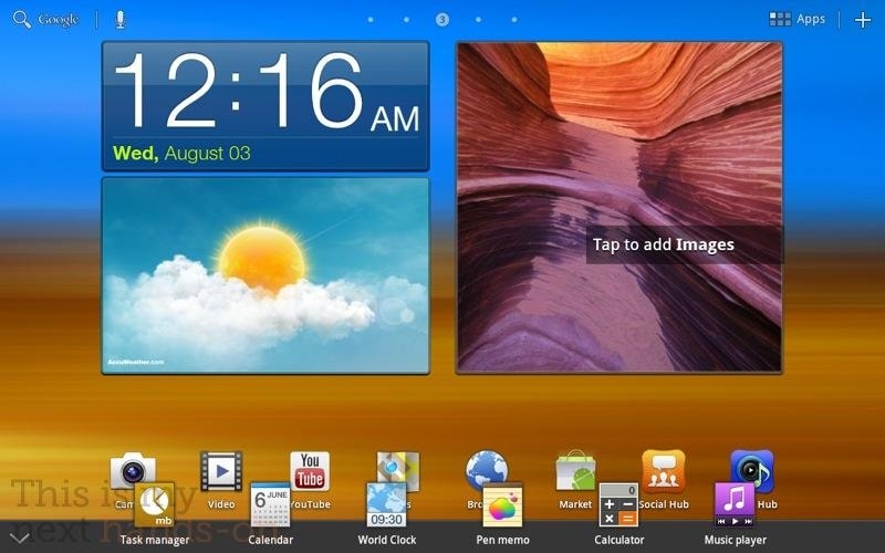 Tak wygląda tabletowy TouchWiz
